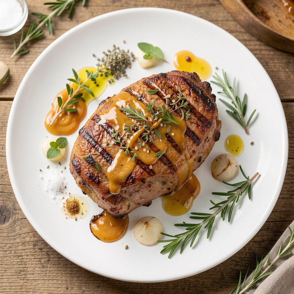 Ziołowa karkówka z grila