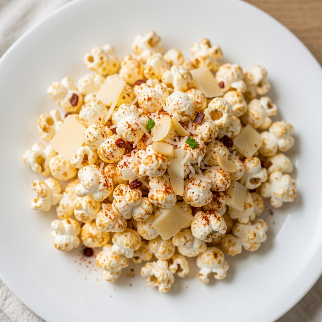 Popcorn pikantny z czosnkiem