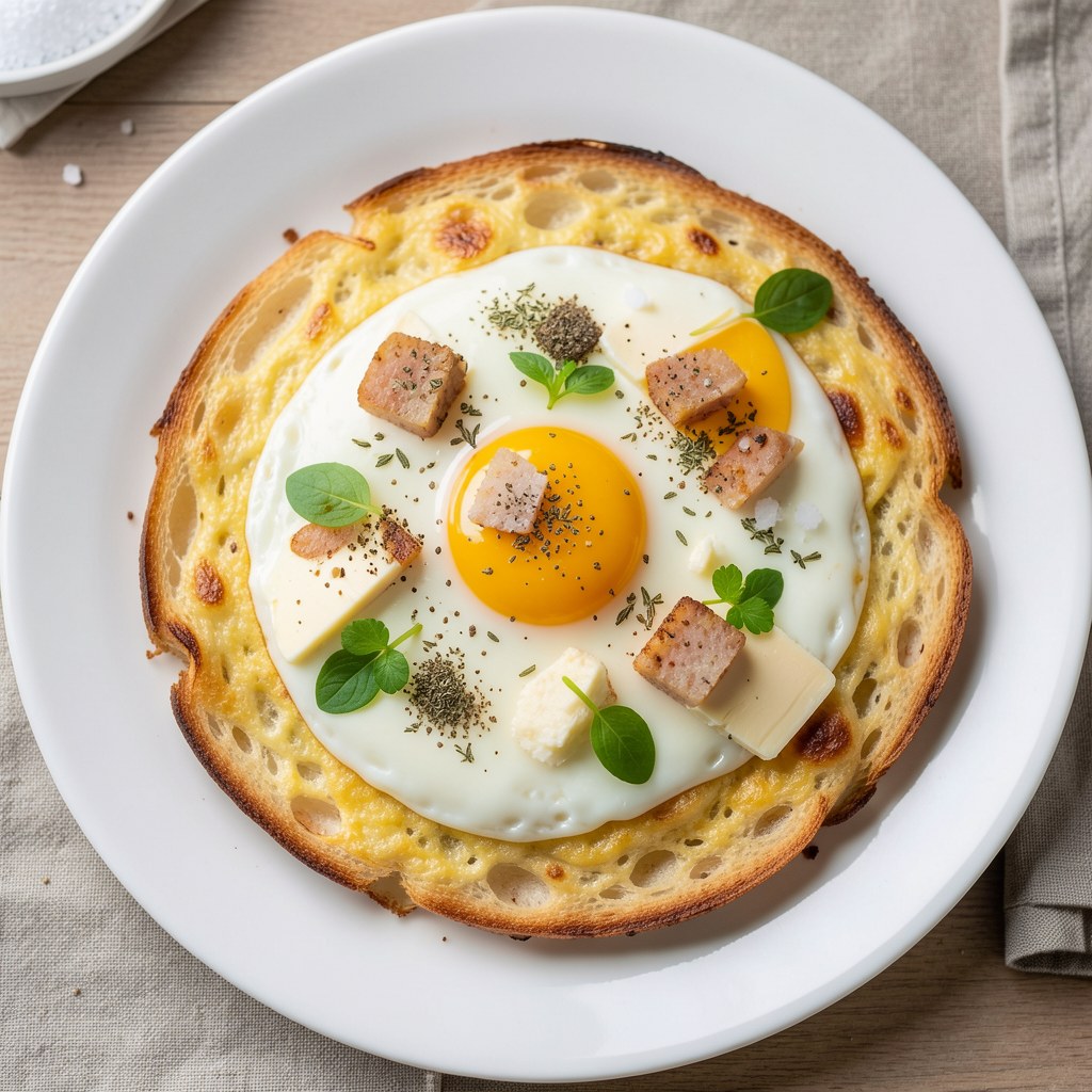 Omlet z razowego chleba