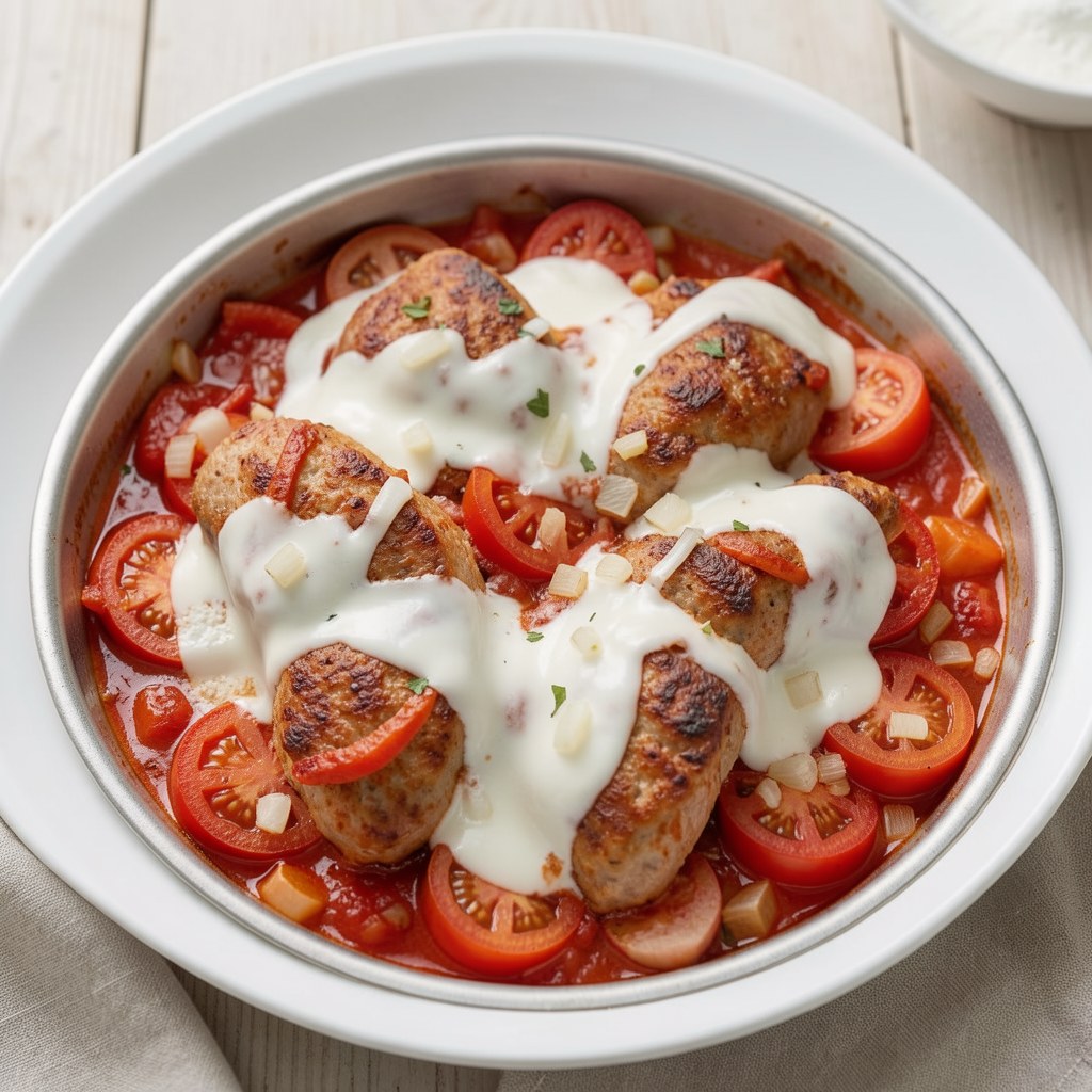 Zraziki zapiekane z pomidorami