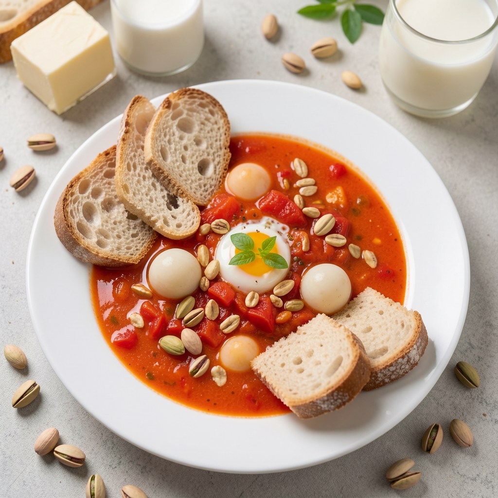 Zupa paprykowa-orzechowa