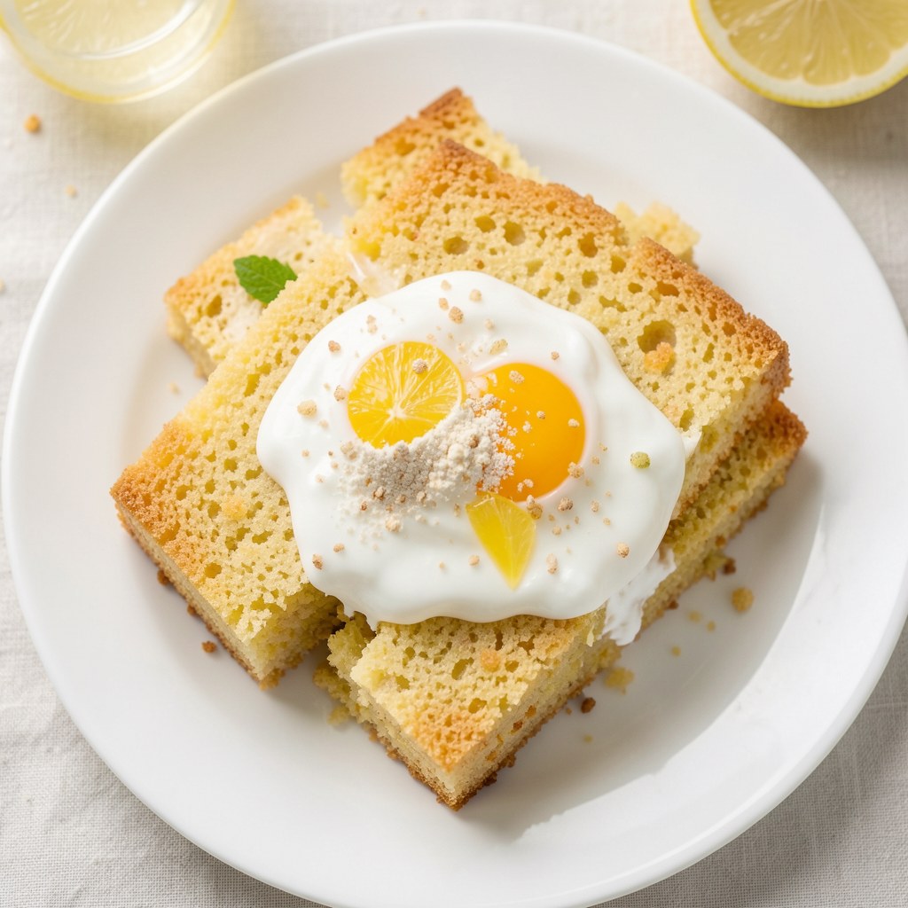 Cytrynowe ciasto kukurydziane - dietetyczne
