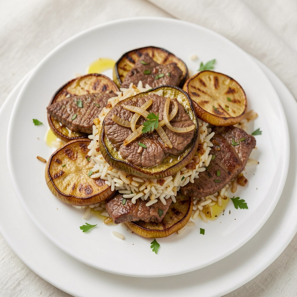 wolowina z bakłażanami po sofijsku