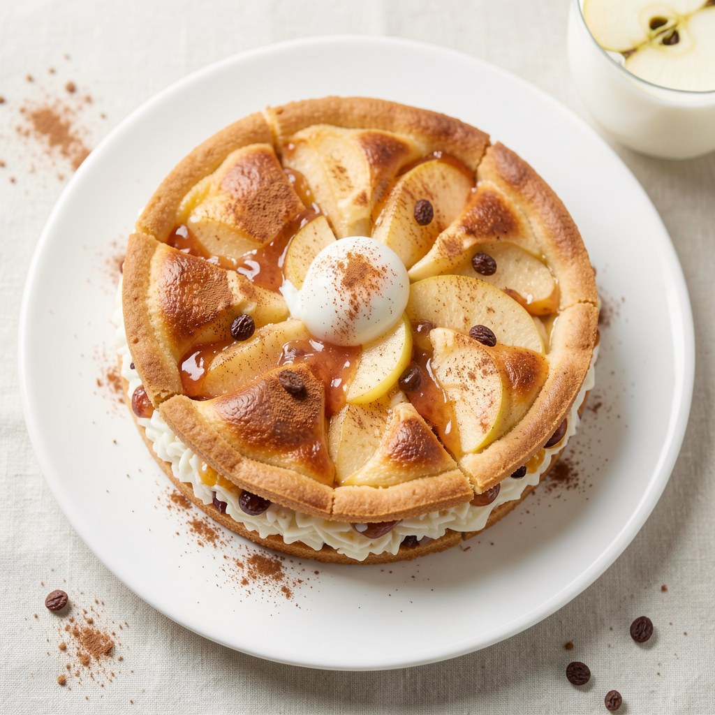 Tarta ryżowo-jabłkowa