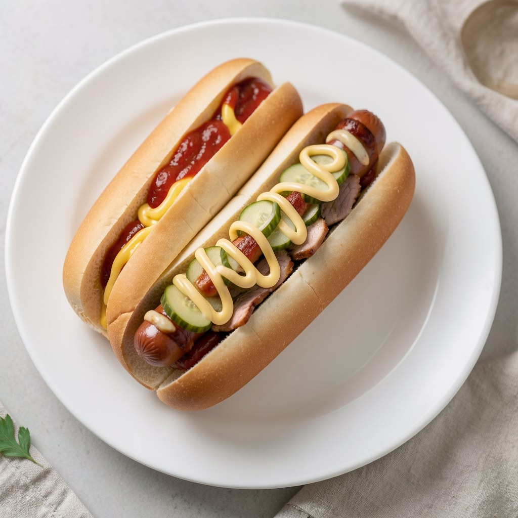 Hot dog z cebulką