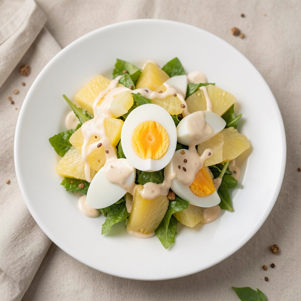 szybka sałatka z ananasem