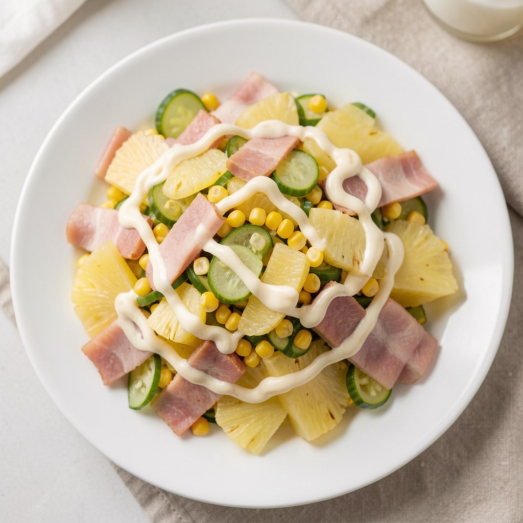 Sałatka Selerem i Ananasem