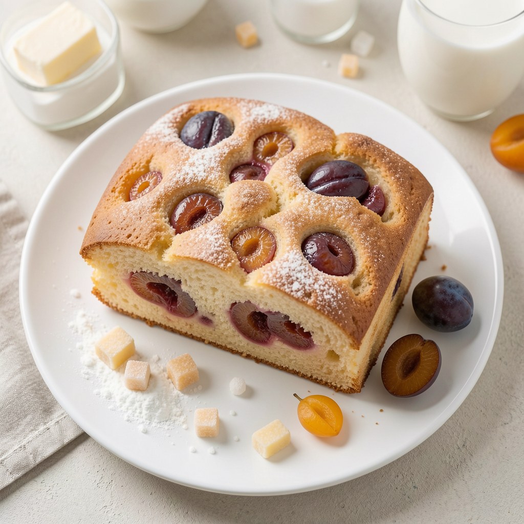 Ciasto drożdżowe ze śliwkami