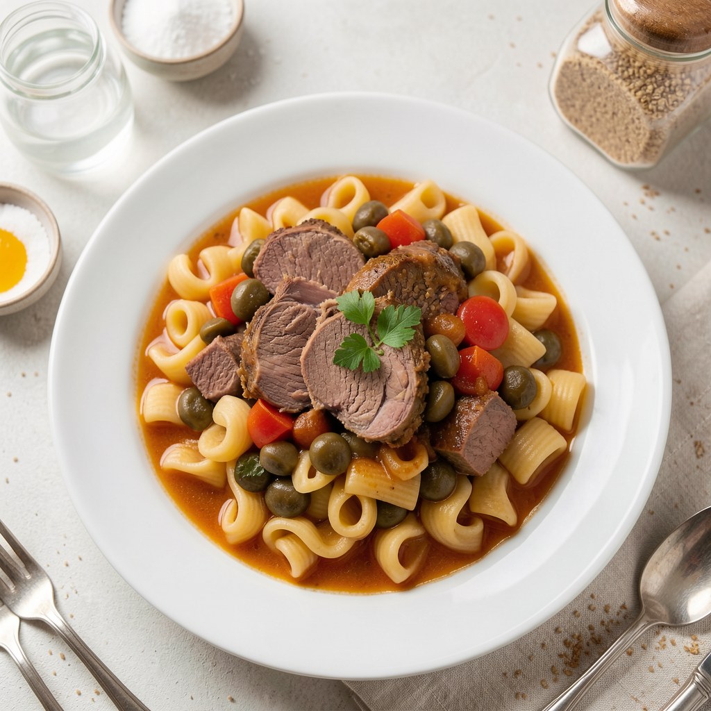 Kluski do gulaszu z boczkiem