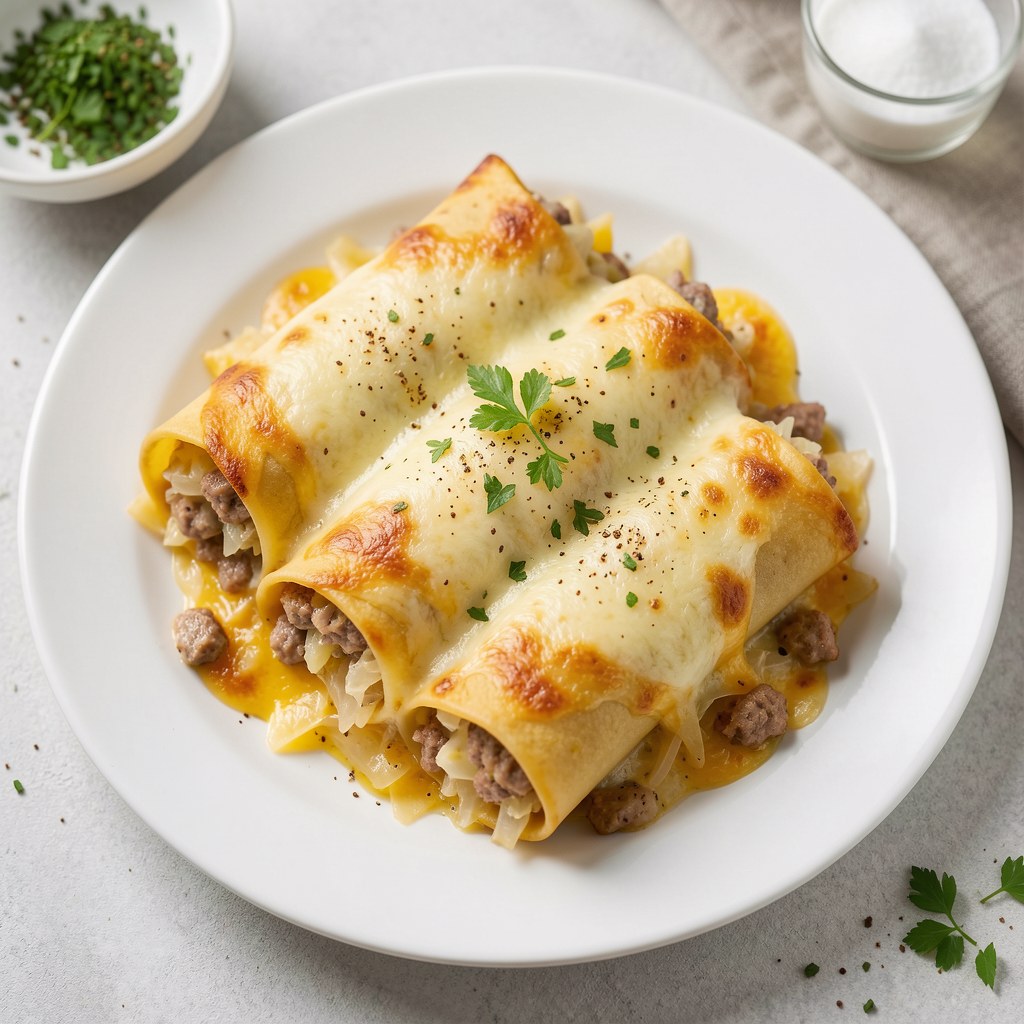 Cannelloni z mięsem i kapustą