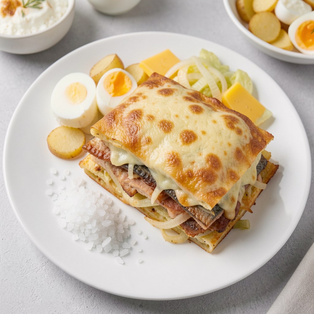 Zapiekanka z wędzoną rybą