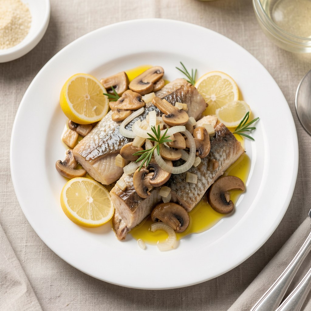 Śledzie z grzybami