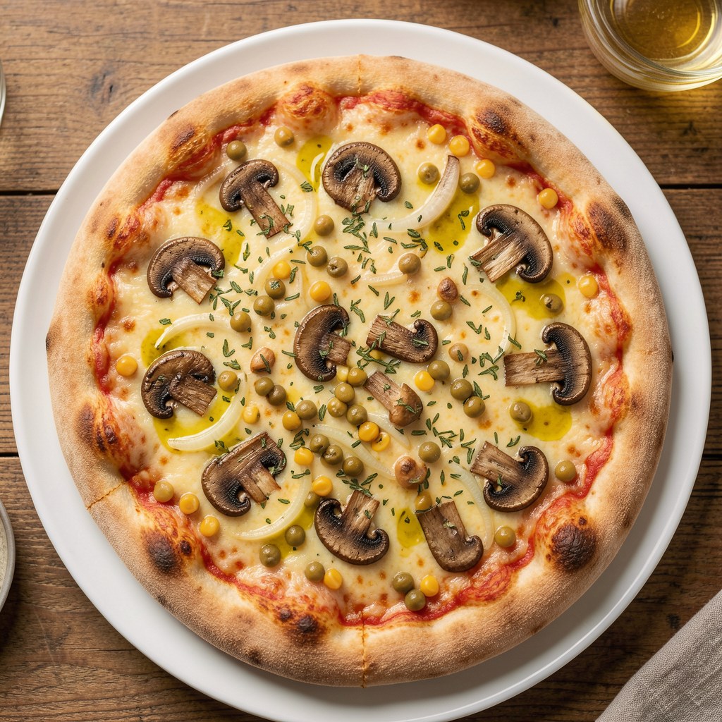 Pizza z pieczarkami