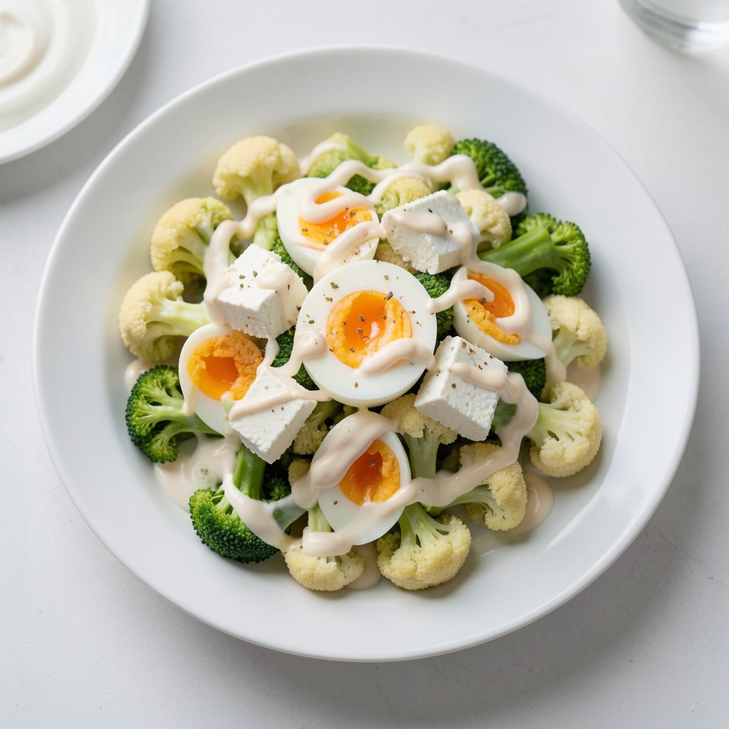 Salatka z brokułami i fetą