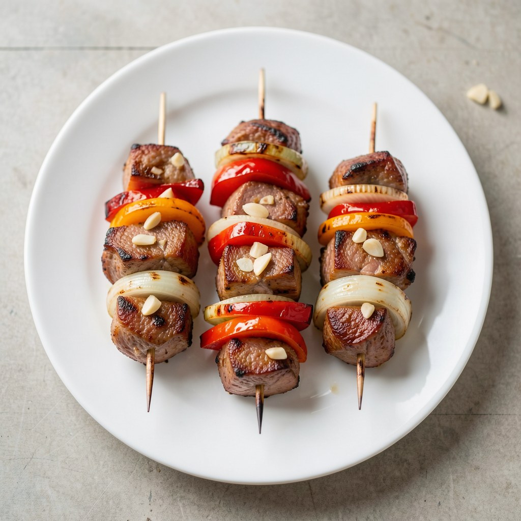Kolorowe szaszłyki