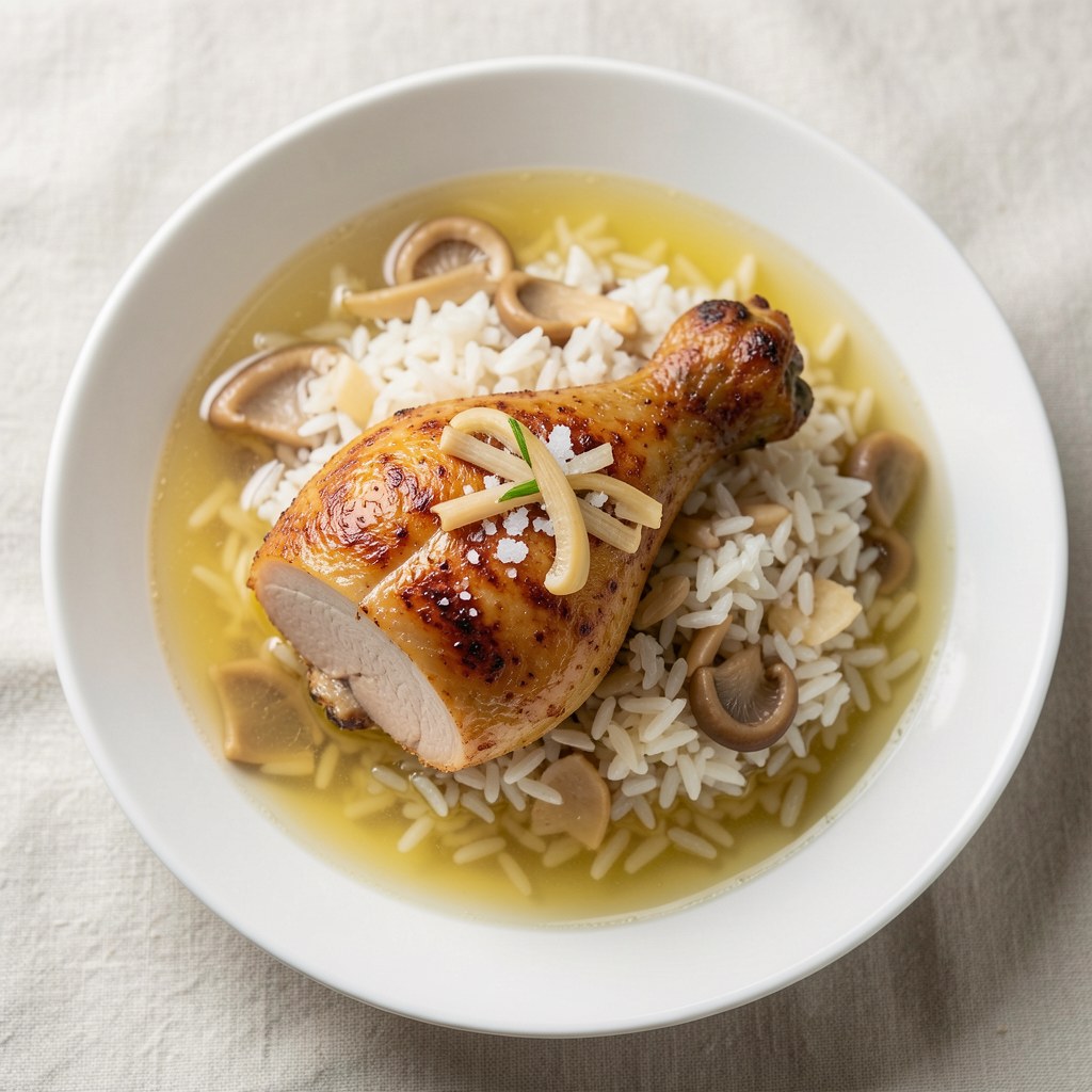 Kurze udka z ryżem i porami