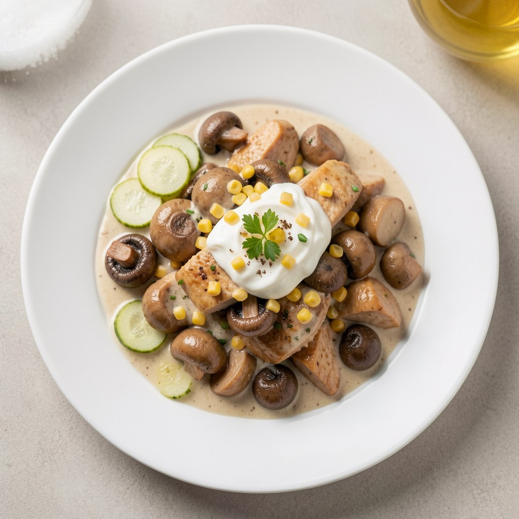 Gulasz z pieczarkami