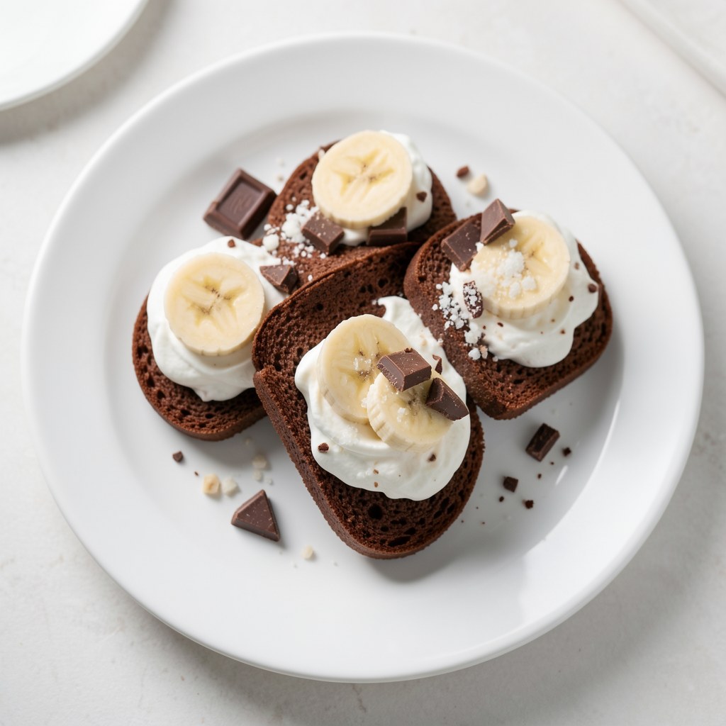 Ciastka z bananami i czekoladą