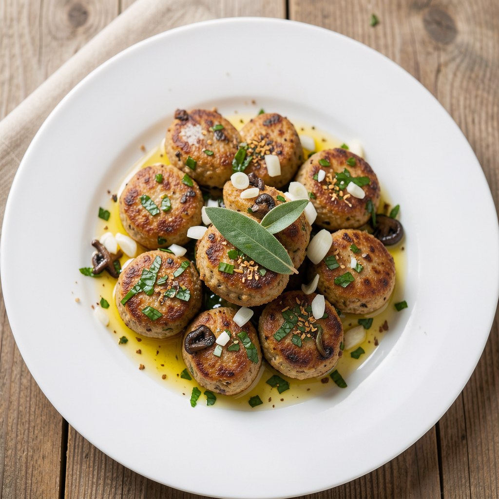 Pieczarkowe klopsiki Eli w zalewie