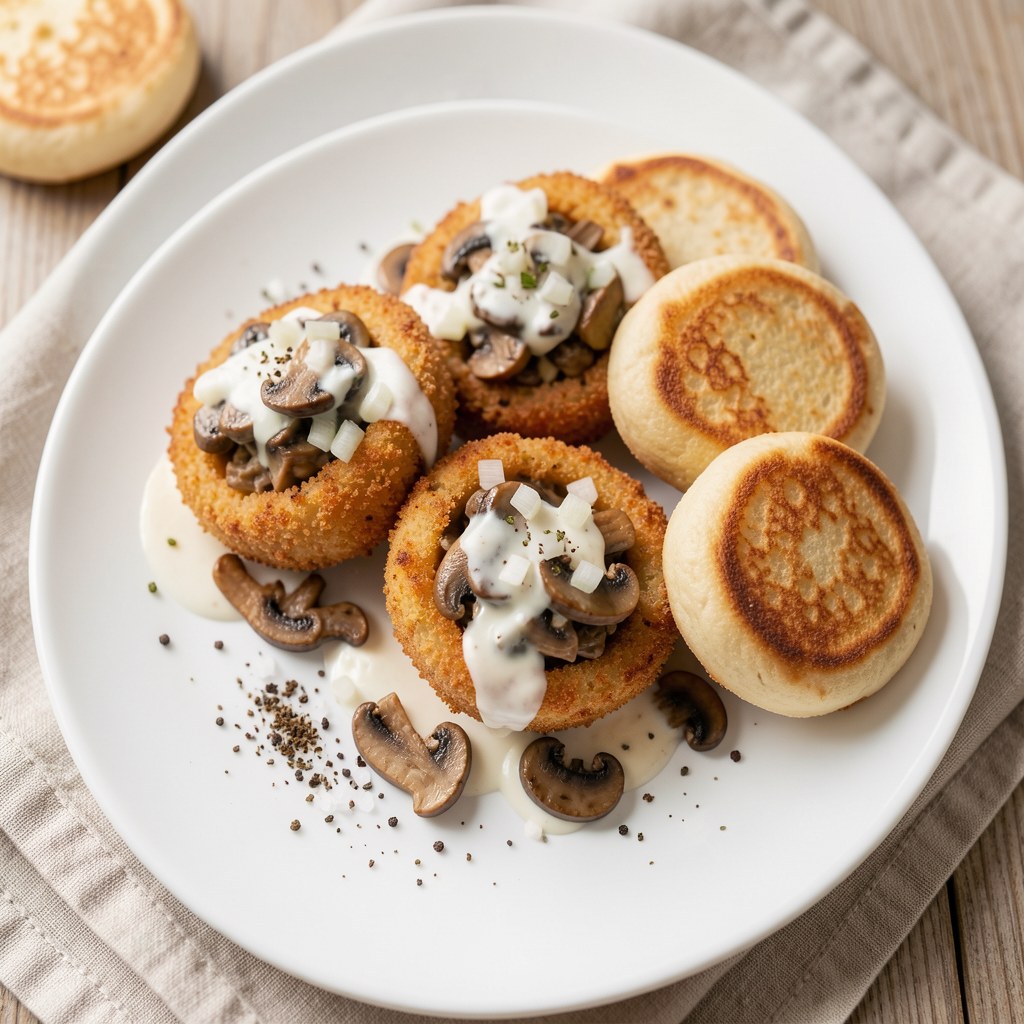 Krokiety z grzybami