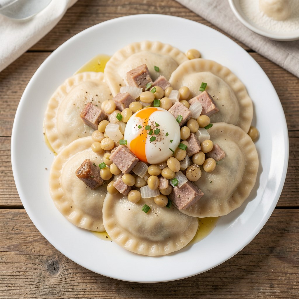 Pierogi z farszem z fasoli