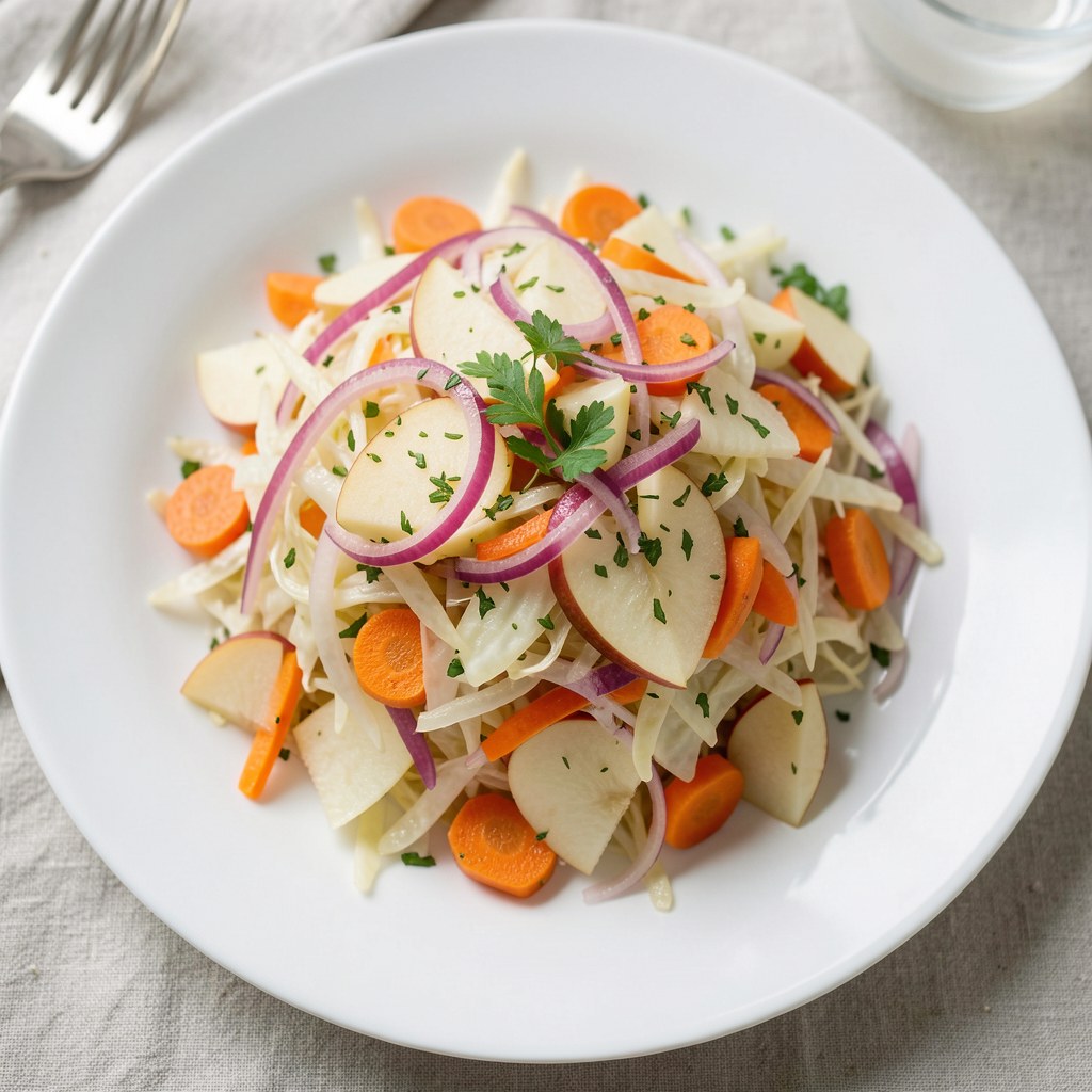 Surówka z białej kapusty