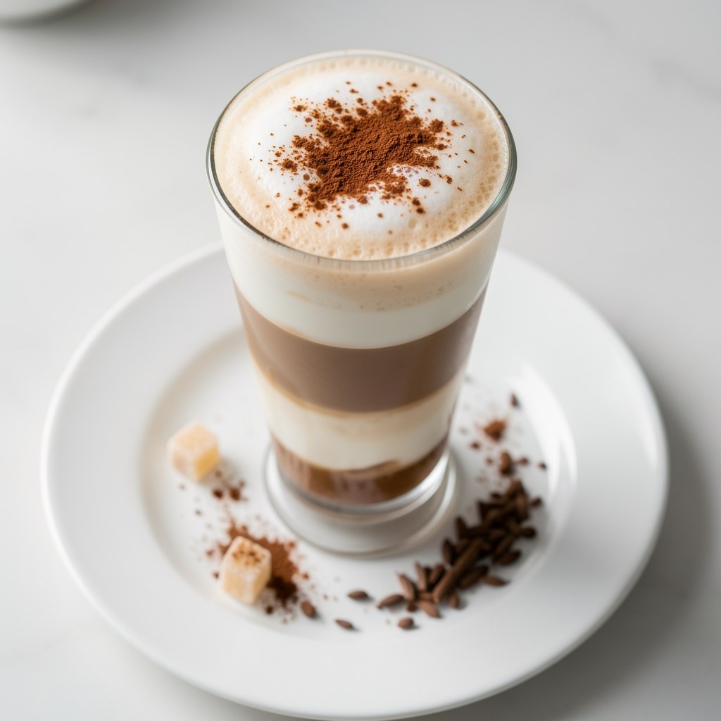 Kawa latte trójwarstwowa