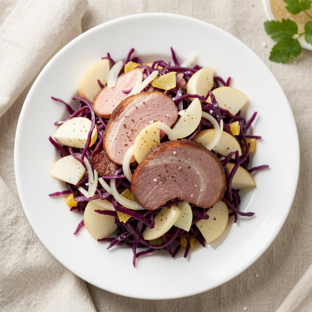 Sałatka z modrej kapusty