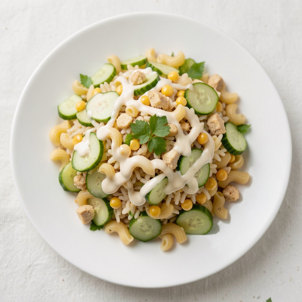 Sałatka z makaronikiem ryżowym