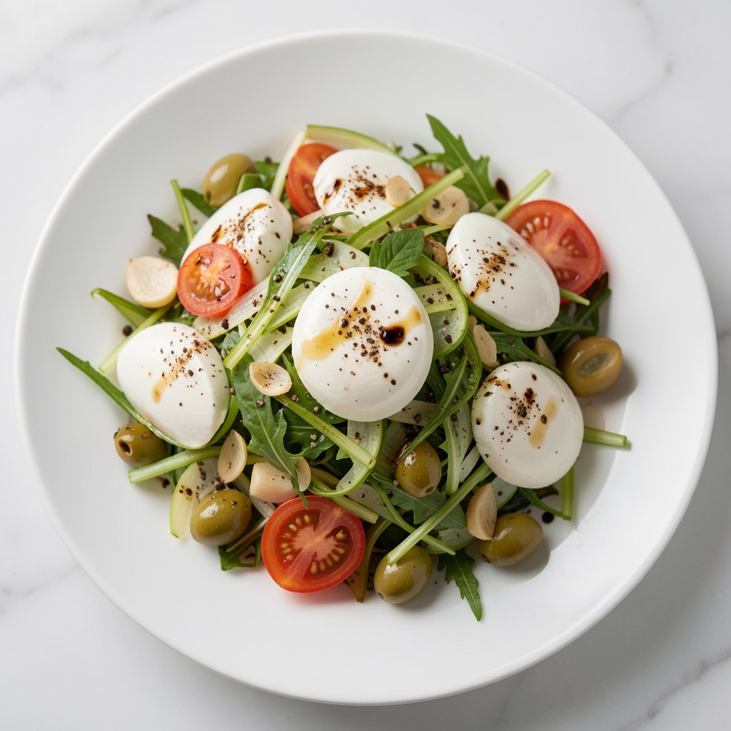 SAŁATKA Z SELERA NACIOWEGO Z MOZARELLĄ