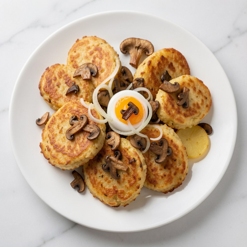Kotlety ziemniaczane z grzybami