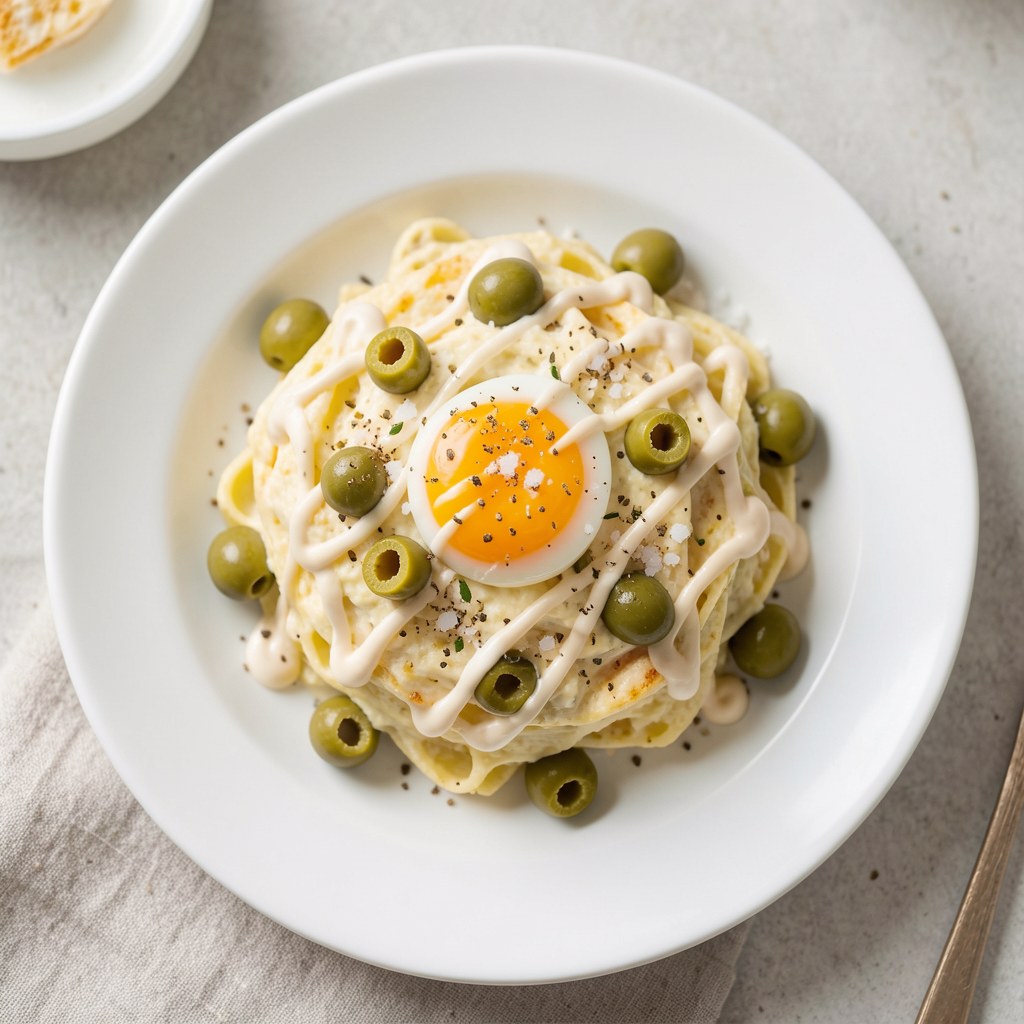 Pasta jajeczna z oliwkami