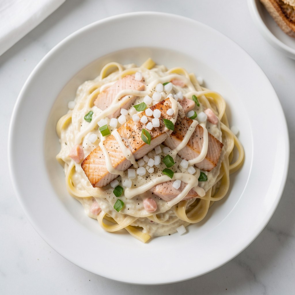 Pasta z wędzonego łososia