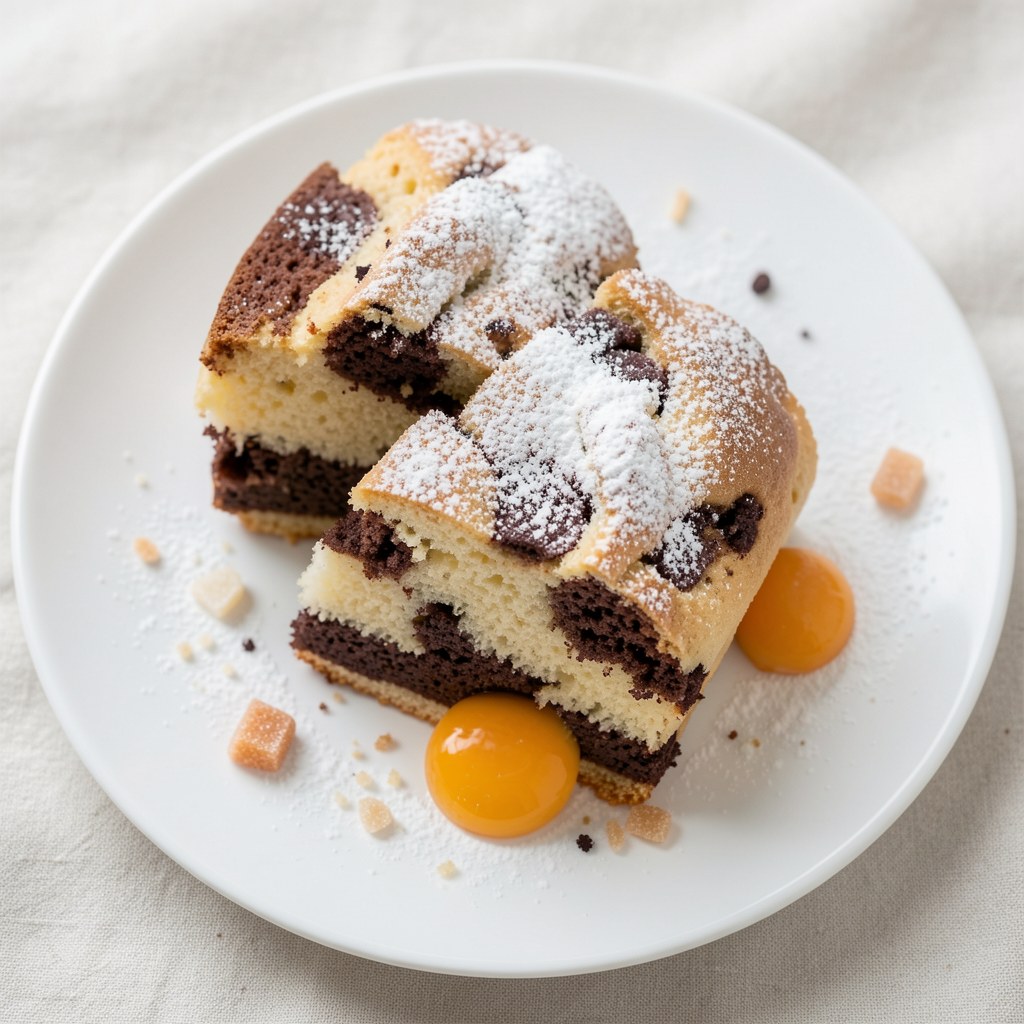 Babka piaskowa dwukolorowa