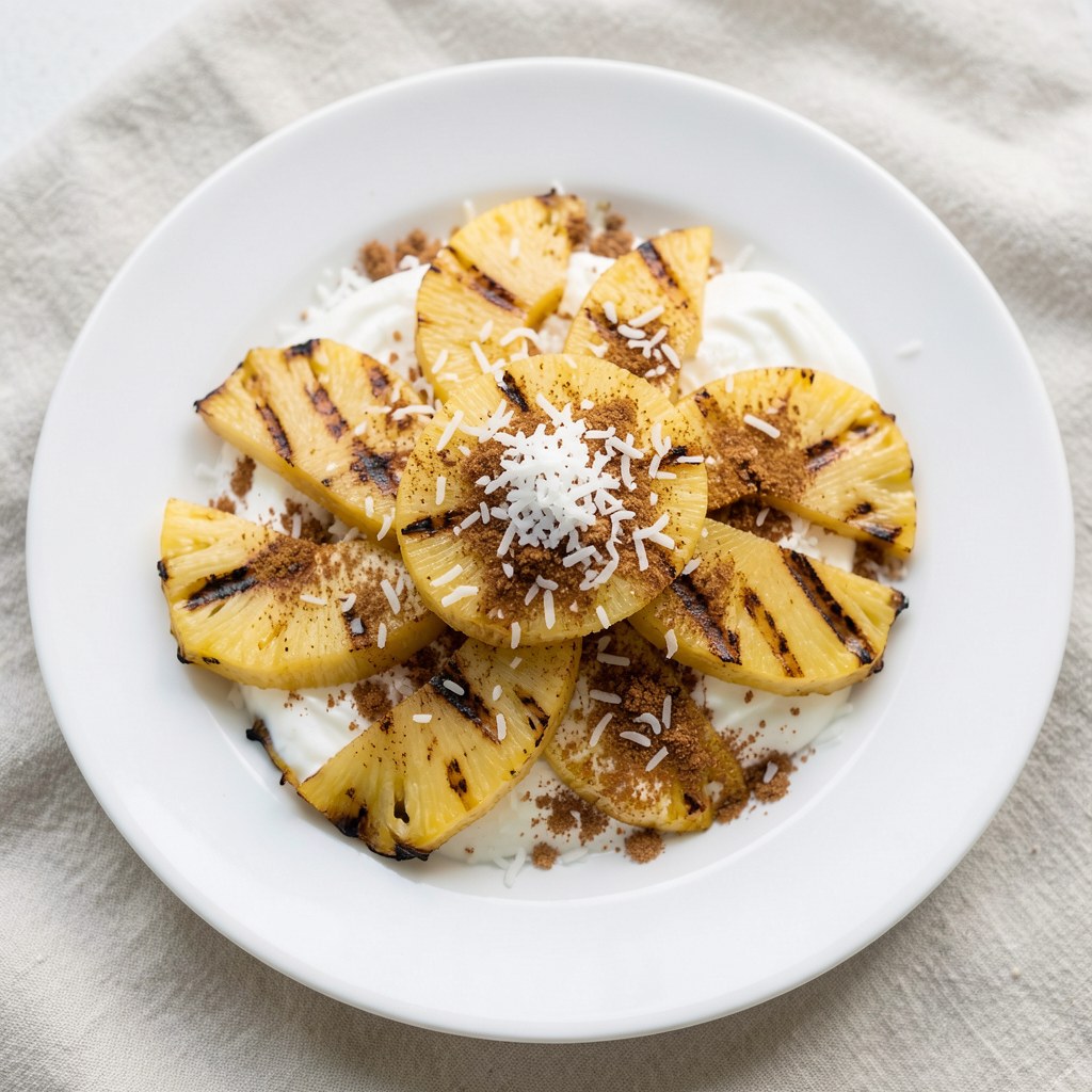 Ananasy z grilla z kokosem