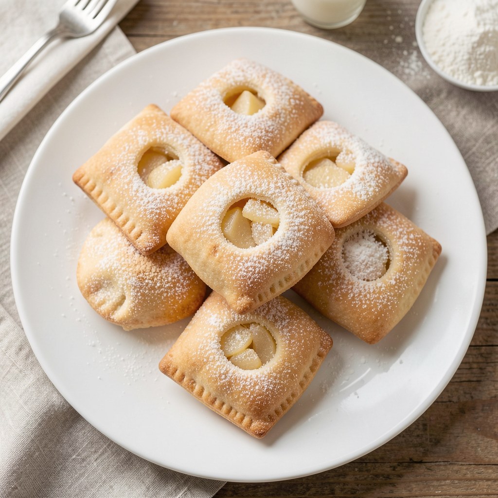 Kruche pierożki z jabłkami