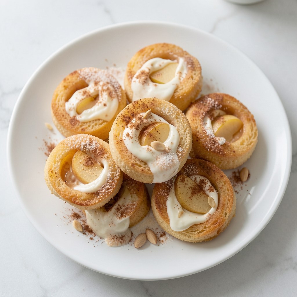 Kruche babeczki z musem jabłkowym