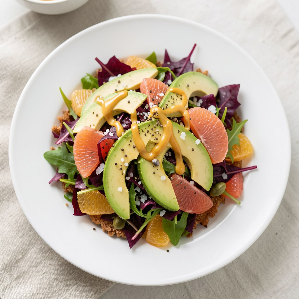 Sałatka z cykorii i grejpfruta