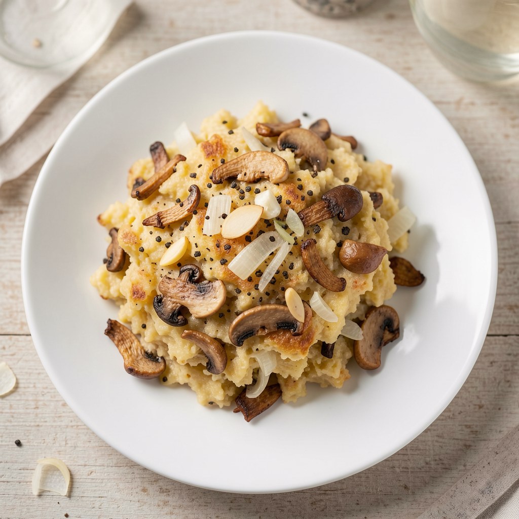 kasza zapiekana z grzybami