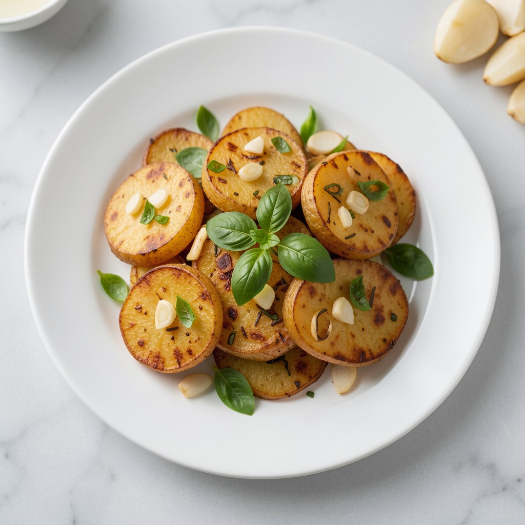 Zapiekane ziemniaki z bazylią