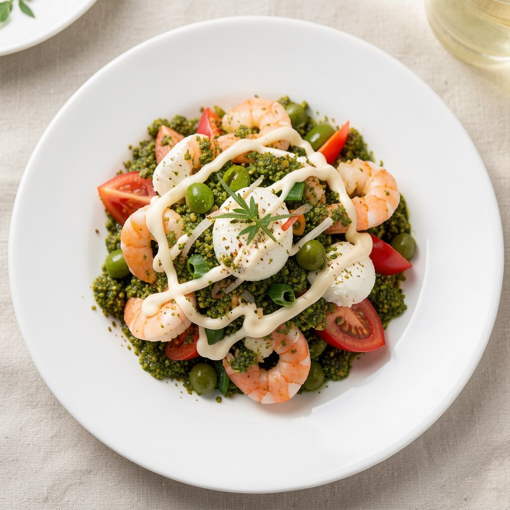 Krewetki w zielonym pieprzu