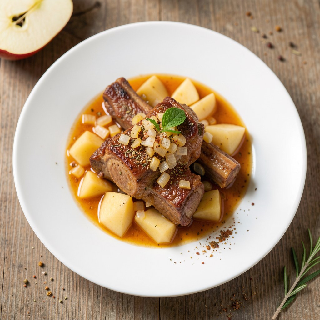 Żeberka w sosie miodowym