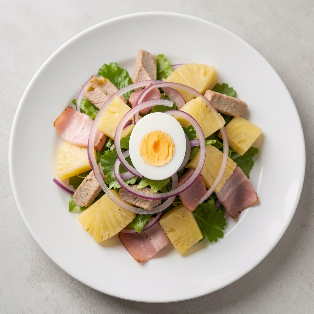 sałatka z czerwoną cebulą