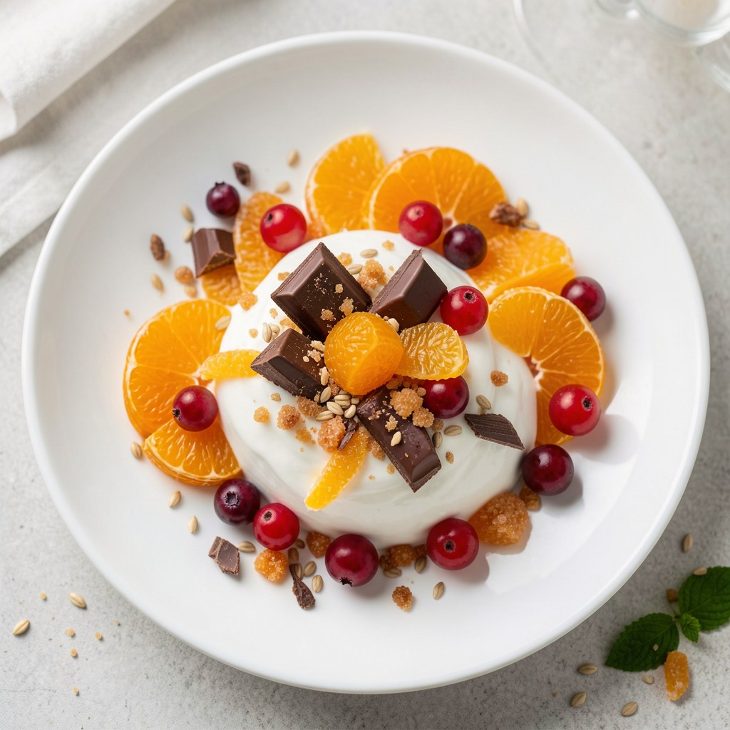 Deser jagodowo - pomarańczowy