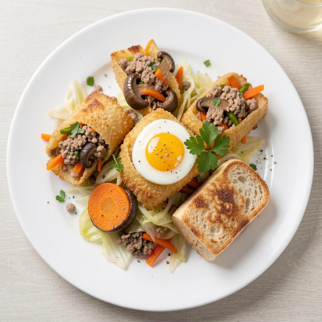 Sajgonki z pieczarkami