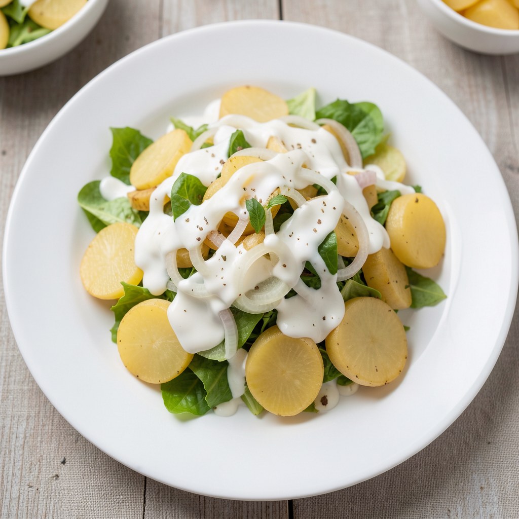 Sałatka z ziemniaków i cebulki
