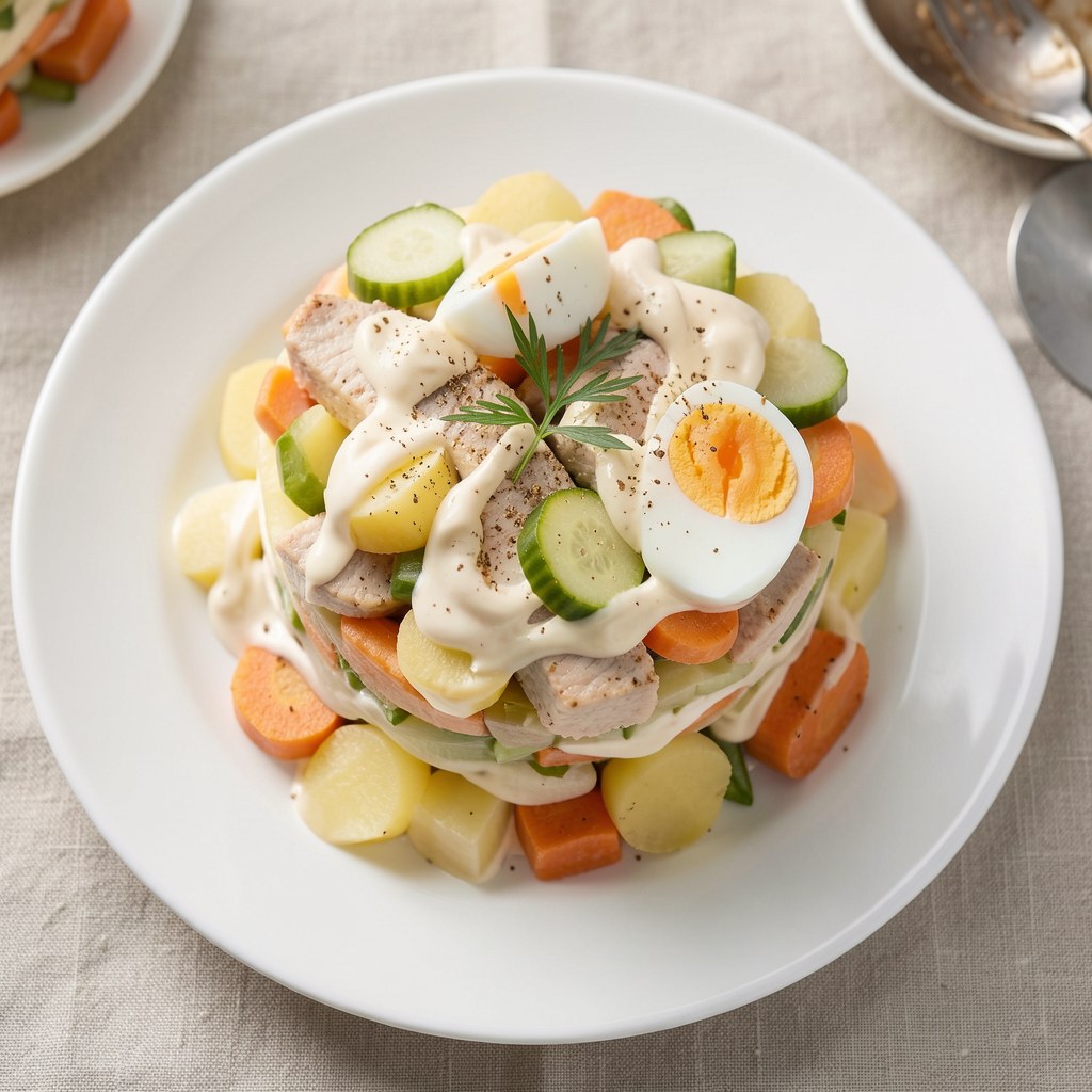 Śledzie pod pierzynką z buraczkami