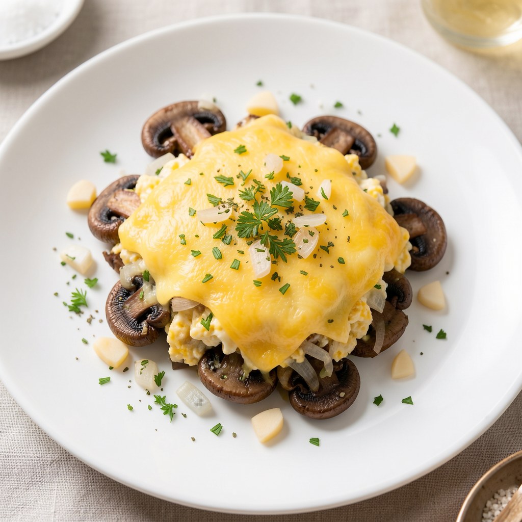 Pieczarki faszerowane