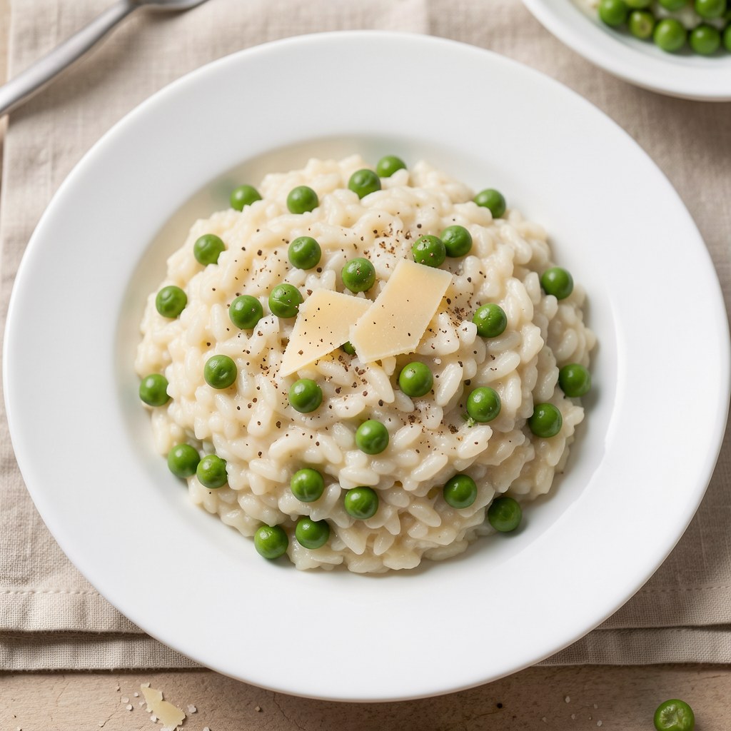 Risotto z zielonym groszkiem