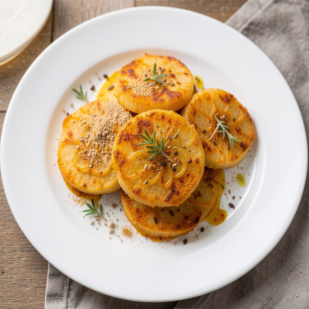 Cebula w cieście z kurkumą